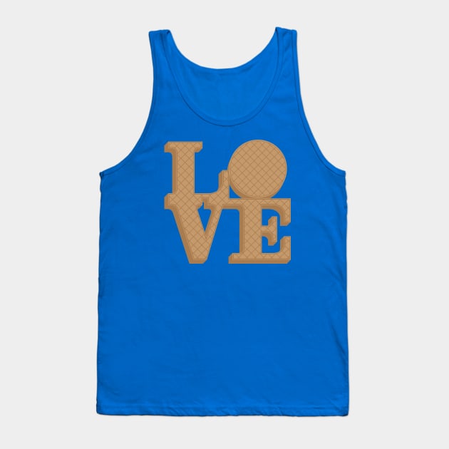 Love Waffles Tank Top by Spybooth